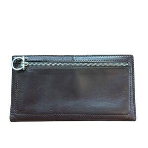 Ferragamo Brown Leather Unisex Wallet Organizer